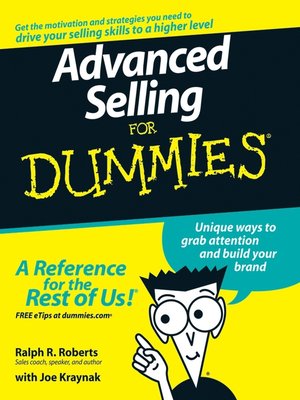 cover image of Advanced Selling For Dummies